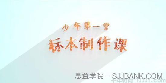 芝麻学社《少年第一堂标本制作课》培养孩子动手能力