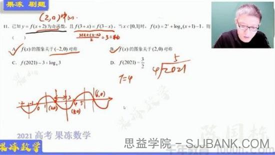 果冻数学-陈国栋 2021高考押题课点睛班