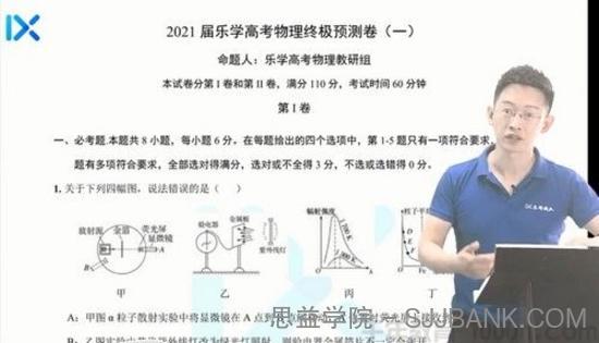 乐学高考-于冲 高考物理 2021年押题课（终极预测）