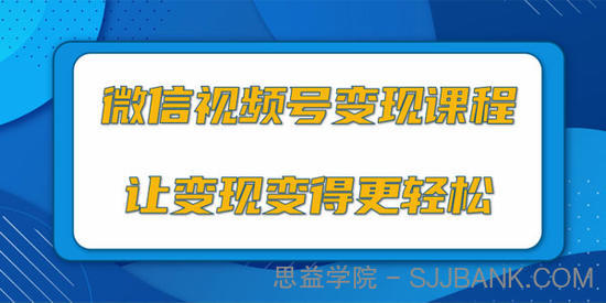 微信视频号变现项目，0粉丝冷启动项目和十三种变现方式