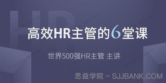 世界500强HR薪酬主管：王洋《高效HR主管的6堂课》