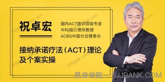 祝卓宏《接纳承诺疗法（ACT）理论及个案操作》