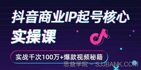 抖音商业IP起号核心实操课