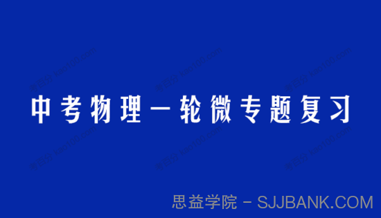 中考物理一轮微专题复习