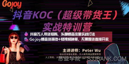 抖音KOC超级带货王实战特训营