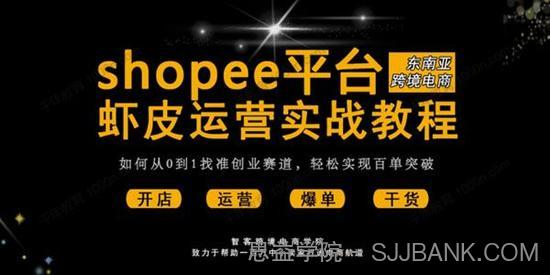 东南亚跨境电商Shopee平台实战运营教程