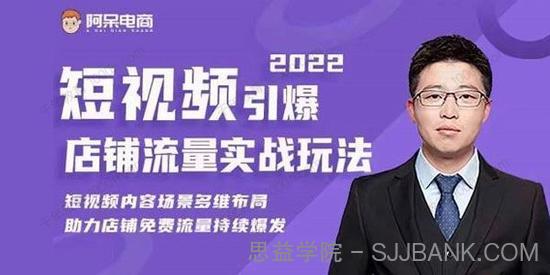 阿呆电商《2022淘宝短视频引爆店铺流量实战玩法》