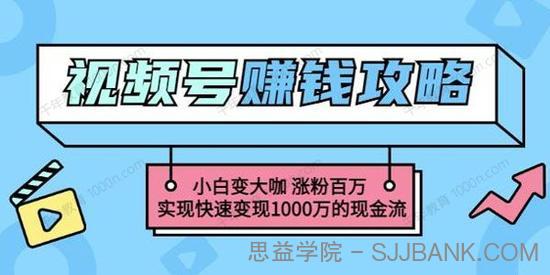 微信视频号赚钱：涨粉百万实现快速变现