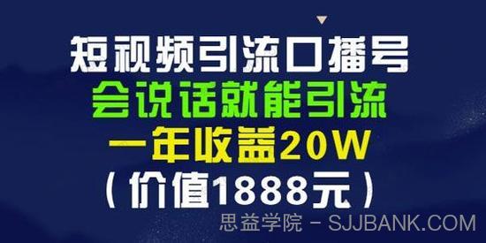 安妈《短视频引流口播号》会说话就能引流