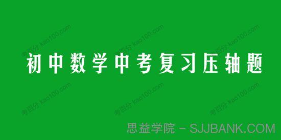 2020通用初中数学中考复习同步培优压轴题