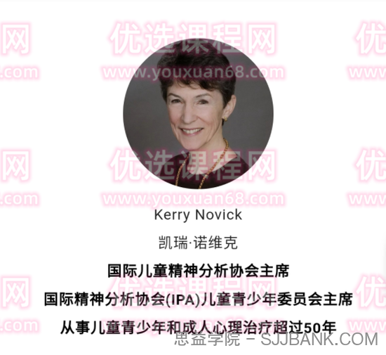 Novick大师讲如何同步与父母工作使儿童青少年治疗有效—从理论到临床实例解析12讲