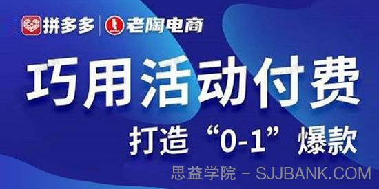 老陶《拼多多电商：巧用活动付费打造爆款》