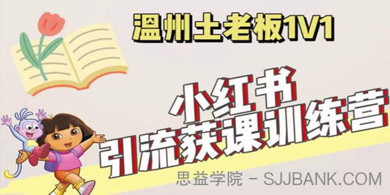 小红书1对1引流获客训练营：账号、内容、引流、成交